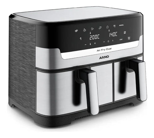 Imagem 6 de 7 de Fritadeira Sem Óleo Airfryer Arno Dual 5,2l+3,1l Afd2